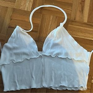 White crop top from H&M never worn